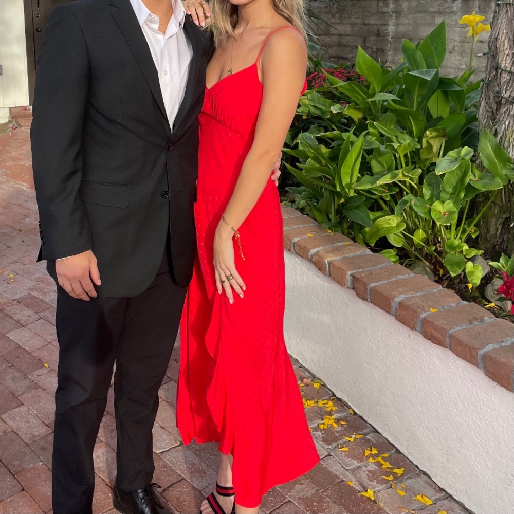 Zara Red Dress with Slit